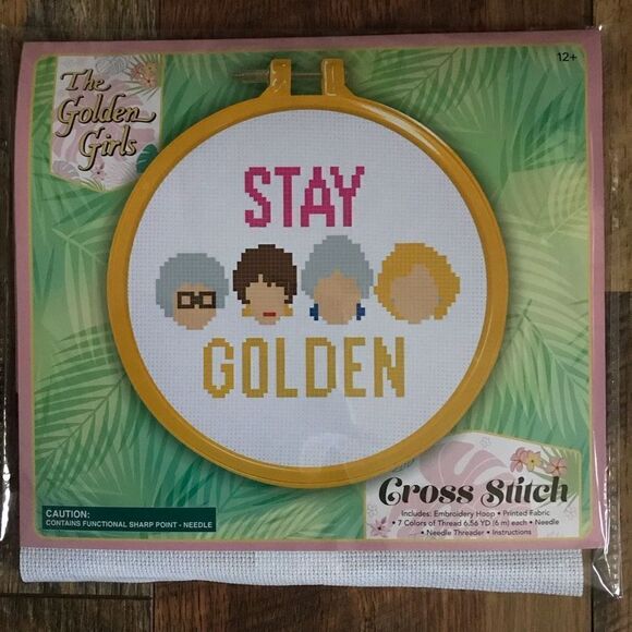 Innovative Design cross stitch kit The Golden Girls Stay Golden craft kit New - Picture 1 of 3
